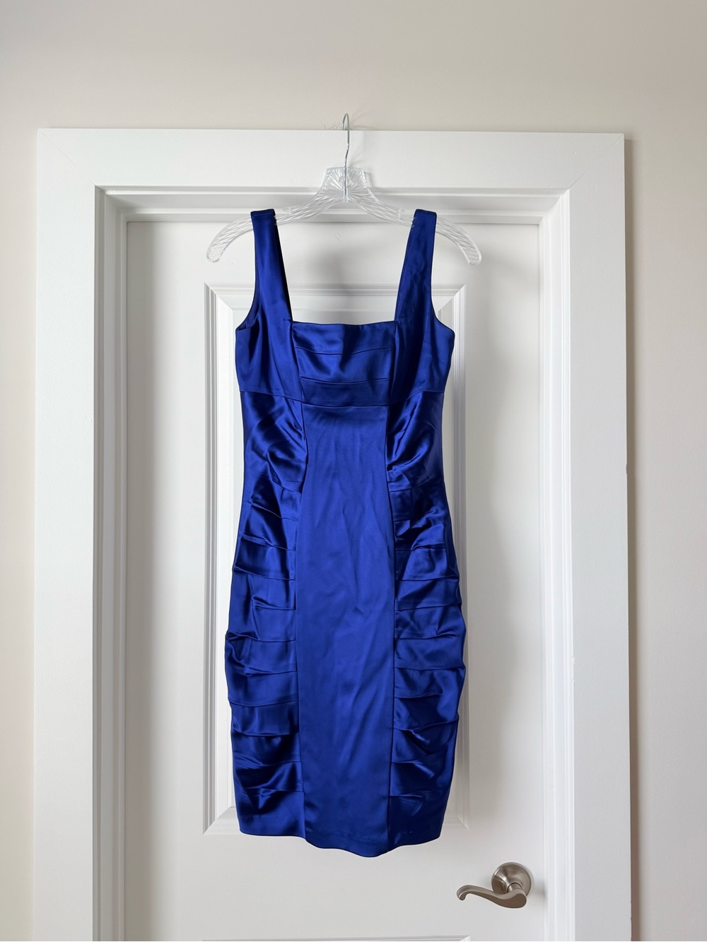 Jax Cobalt Blue Satin Mini Dress